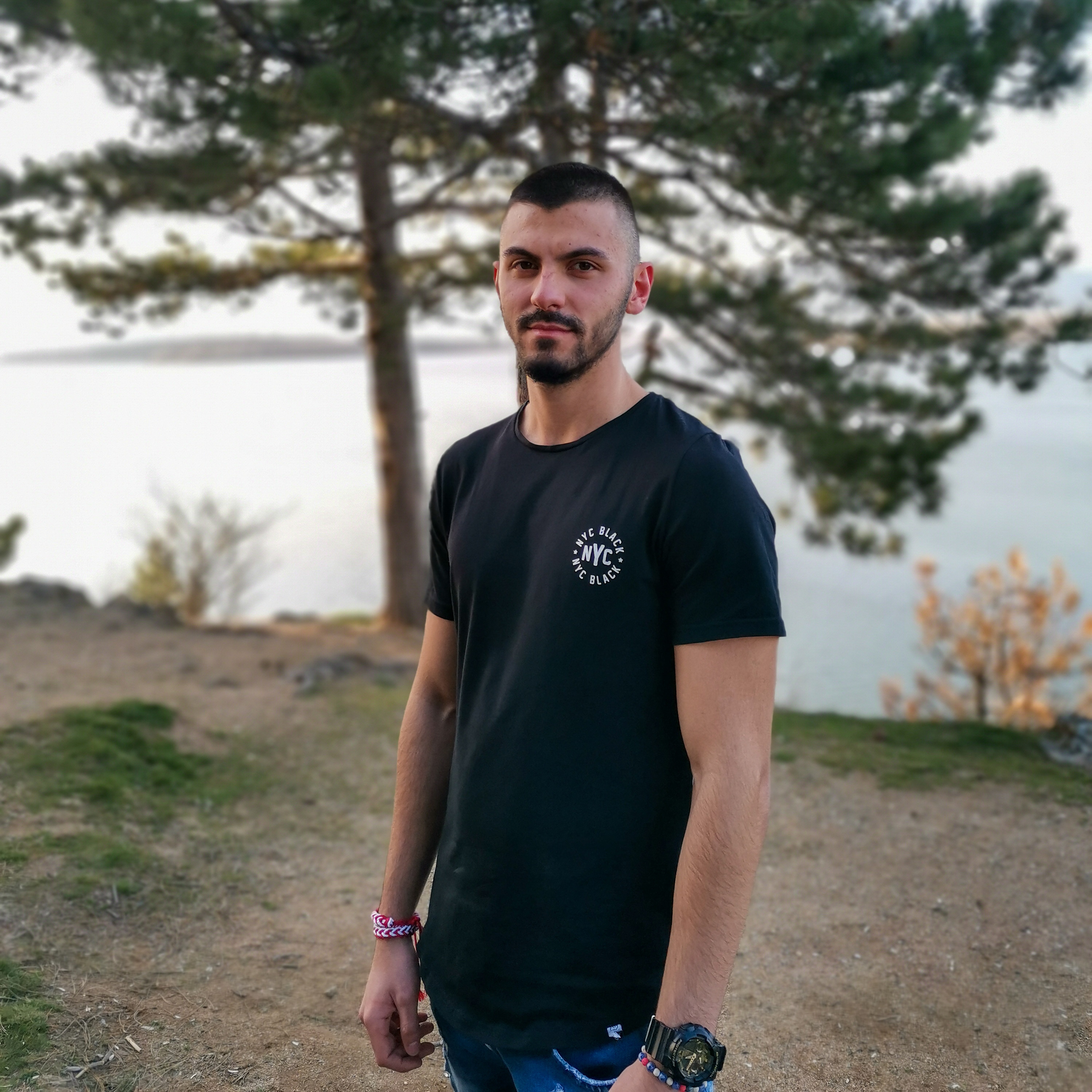 Image of me with background of water